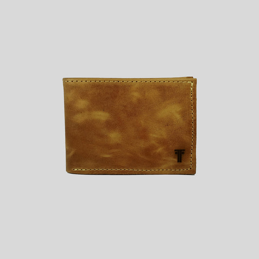 Billetera Cuero Café | Delgada Minimalista