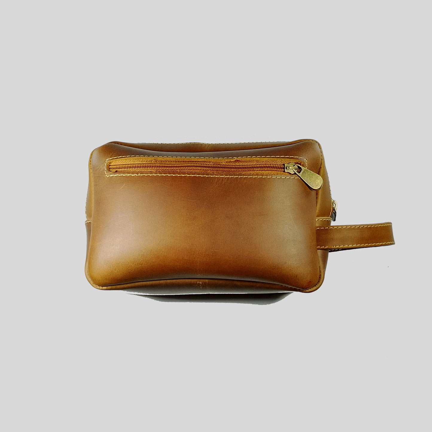 Neceser | Cuero | Café Claro | Minimalista