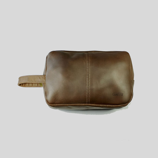 Neceser | Cuero Graso | Café Oscuro | Minimalista