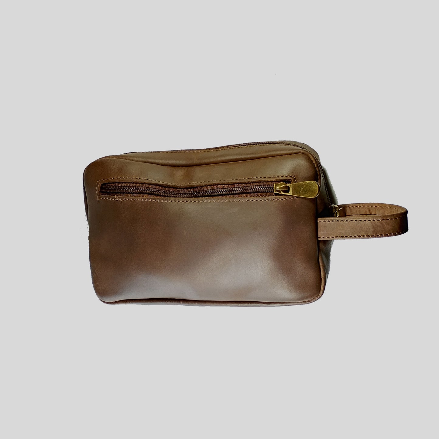 Neceser | Cuero Graso | Café Oscuro | Minimalista