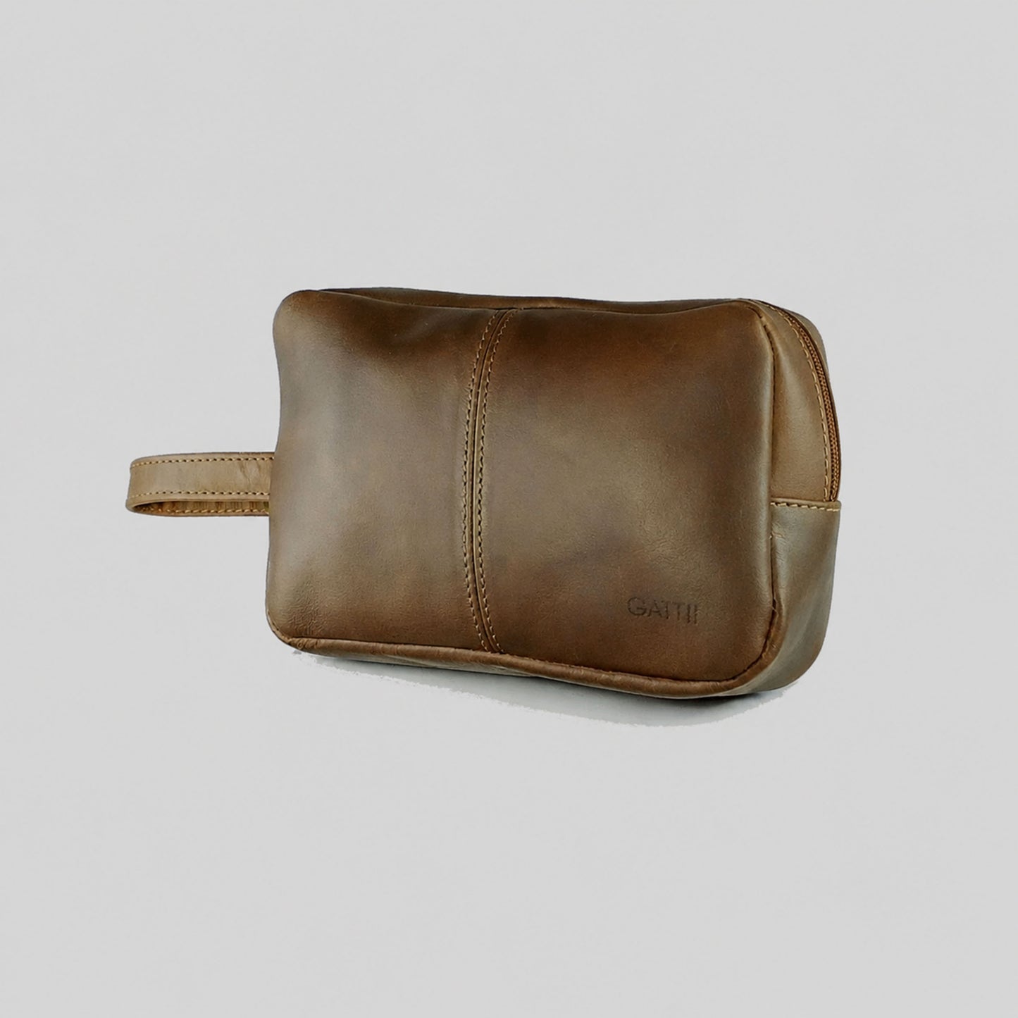 Neceser | Cuero Graso | Café Oscuro | Minimalista