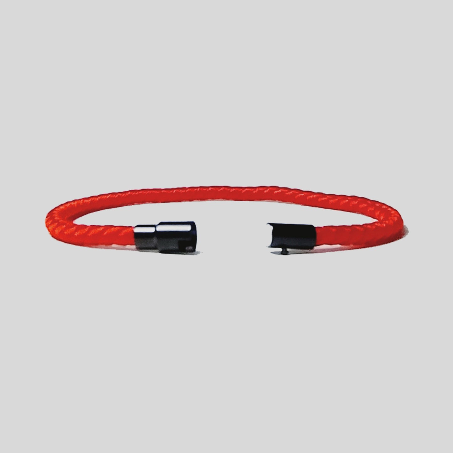 Pulsera | Hilo Trenzado Rojo | Estilo Náutico | Broche Magnético (19 cm)